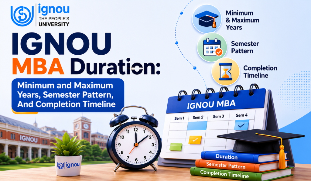 IGNOU MBA Duration: Minimum and Maximum Years, Semester Pattern, And Completion Timeline