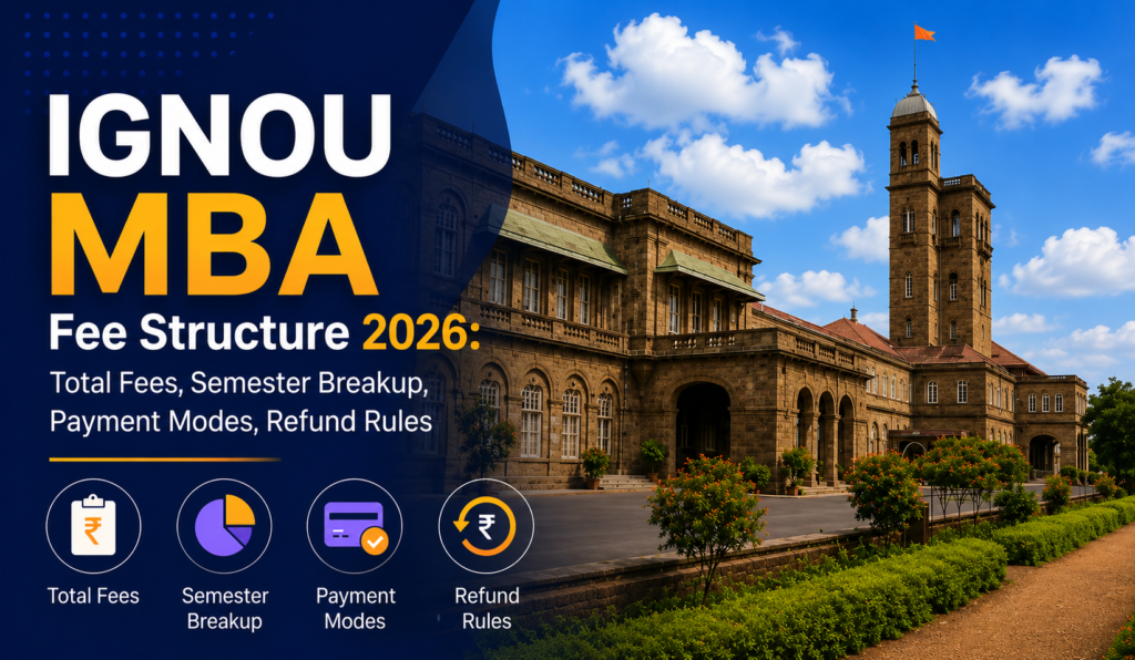 IGNOU MBA Fee Structure 2026:Total Fees, Semester Breakup & Payment Modes