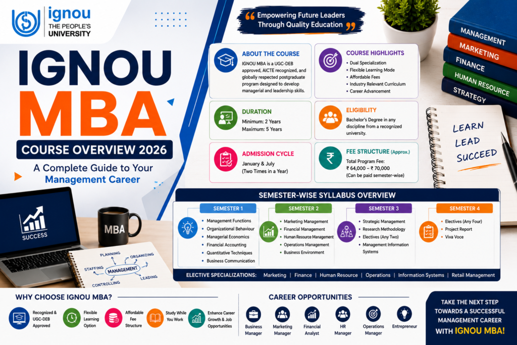 IGNOU MBA Course Overview 2026