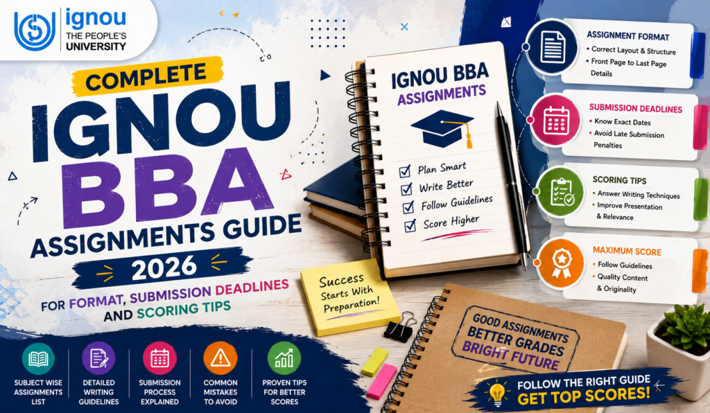 Complete IGNOU BBA Assignments Guide 2026 For Format Submission Deadlines And Scoring Tips
