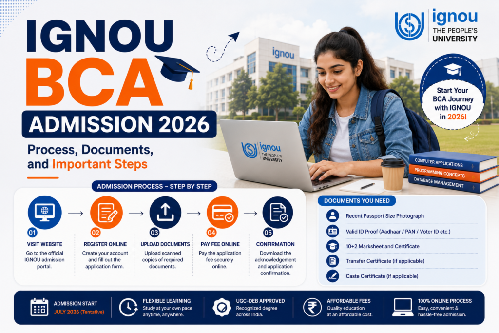 IGNOU BCA Admission 2026