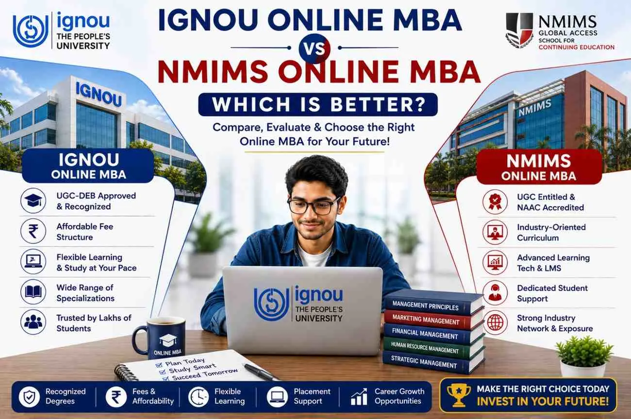 IGNOU Online MBA vs NMIMS Online MBA