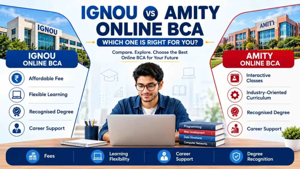 IGNOU Online BCA vs Amity Online BCA: Which One Should You Choose?