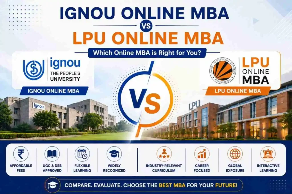 IGNOU Online MBA vs LPU Online MBA