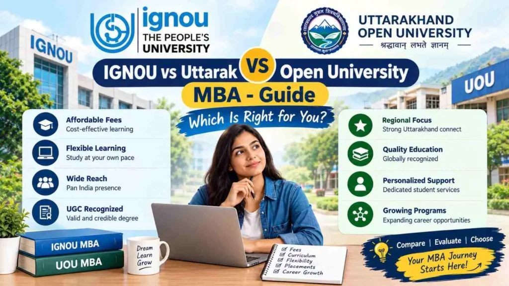 IGNOU vs Uttarakhand Open University MBA